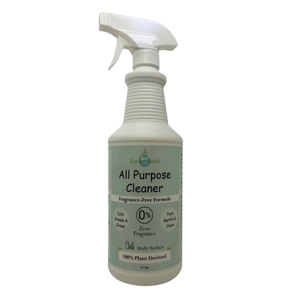 EarthSential Fragrance-Free All Purpose Cleaner, Plant-Based Formula, 32 oz Spray