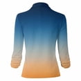 thumbnail image 2 of Vedolay Top Women's Casual Puff Long Sleeve Open Front Work Office Blazers Jacket,Blue XL, 2 of 5