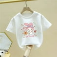 thumbnail image 2 of Sanrio Girls Summer Spring T-Shirt Short Sleeve Children's Clothing Top My Melody Cartoon Cute Student Versatile Casual Gift, 2 of 15