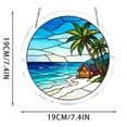 thumbnail image 5 of Tong Acrylic Puzzle Style Colored Glass Style Hanging Featuring Unique Irregular Shapes As Home Art Which Can Be Installed On Windows, 5 of 5