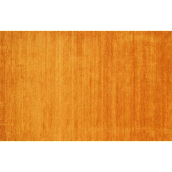 Ahgly Company Indoor Rectangle Contemporary Dark Orange Abstract Area Rugs, 2' x 3'