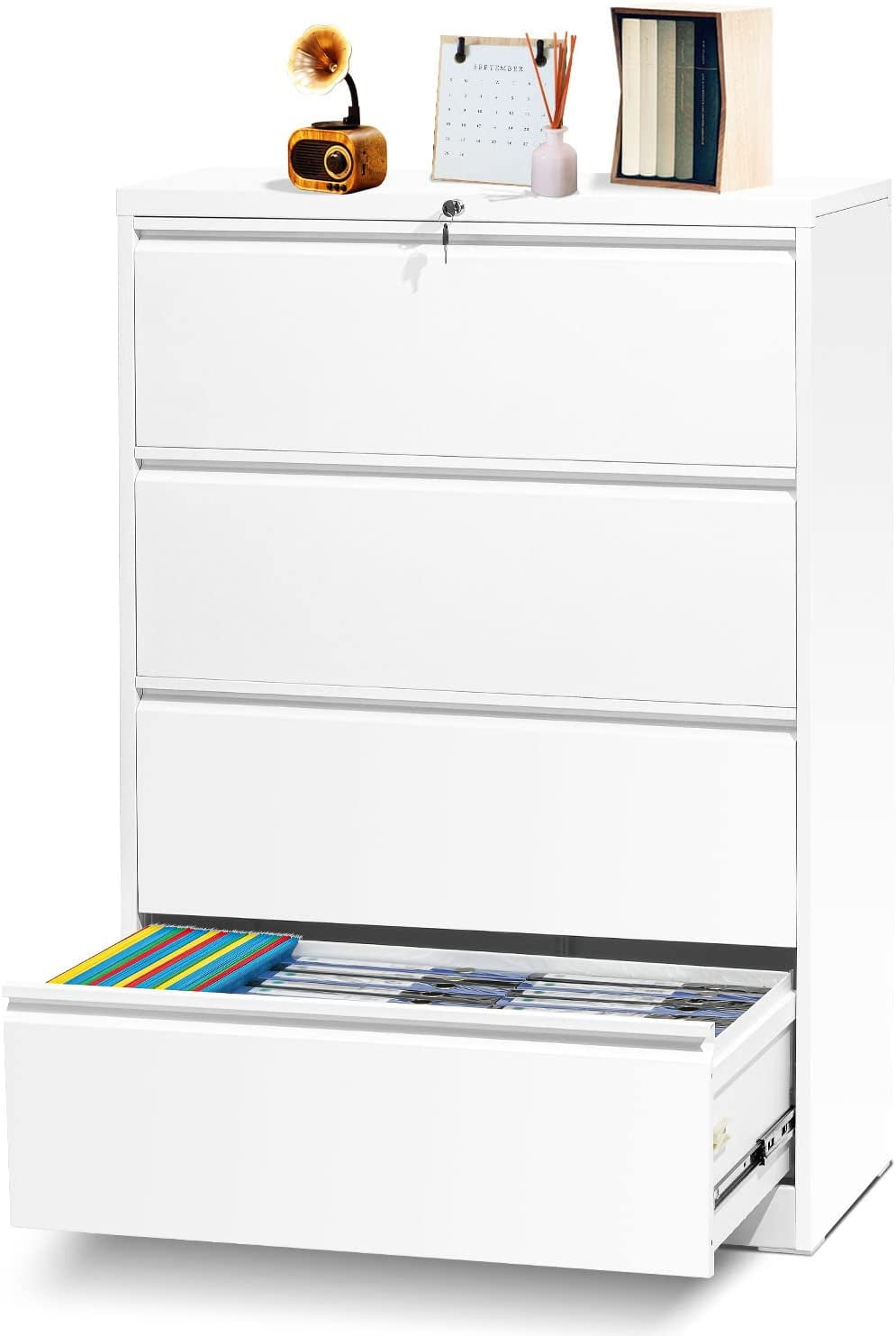 INTERGREAT Black Lateral File 3 Drawer Lateral Filing