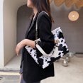 thumbnail image 1 of Bolsa de hombro de piel sintética con estampado de Animal para Ehuebsd mujer bolsa de hombro con estampado Retro informal de gran capacidad para compras, 1 of 9