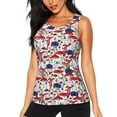 thumbnail image 2 of Haiem Colorful Mushrooms (2) Workout Tank Tops for Women, Athletic Sports Slim-Fit Tank Tops, Compression Sleeveless Dry Fit Shirts,Athletic Shirt-Large, 2 of 9
