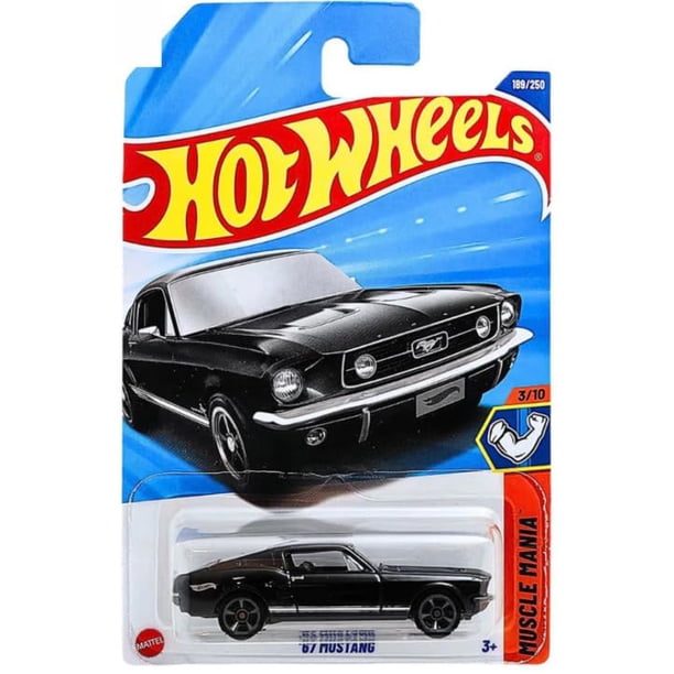 Auto Diecast Mattel Hot Wheels Mustang 67 1:64 Negro