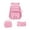 Pink#006, variant on Corduroy Backpack Set 3 Piece, Pink School Bag for Teen Girls, Large Capacity Printed Bookbag with Crossbody & Pencil Case, Retro Travel Gift