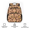 thumbnail image 6 of Jeiento Cute Capybara 13.5 Inch Preschool Backpack, Polyester Toddler Bookbag with Mesh Side Pockets, Adjustable Shoulder Straps School Bag for Boys Girls Kindergarten, 6 of 7