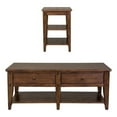 thumbnail image 1 of 2 Piece Coffee Table and Tier Side Table Set in Oak, 1 of 11