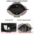 thumbnail image 3 of Multicolor Ethnic Floral Pattern Travel Tote Bags for Women Carry On,Large Weekender Bags for Women Travel,Multi Functional Duffle Bag for Work,Shopping,Sports, 3 of 5