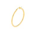 thumbnail image 3 of 14kt Yellow Gold 2x35mm Round Tube Polished Women's Hoop Earrings With Snap Bar Closure, 3 of 4