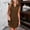 Brown, variant on Women's Sleeveless Collared Casual Dress with Half Placket in Solid Color