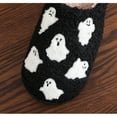 thumbnail image 5 of Viluyesy Womens Halloween Fuzzy Slippers, Slip-On Soft Sole Cozy Plush Warm Bedroom Indoor Flat Shoes Black, 5 of 9