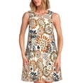 thumbnail image 1 of Xecao Robes d'Été à Motifs Floraux pour Femmes Robes Décontractées de Plage Sans Manches Robe Évasée avec Poches, 1 of 7