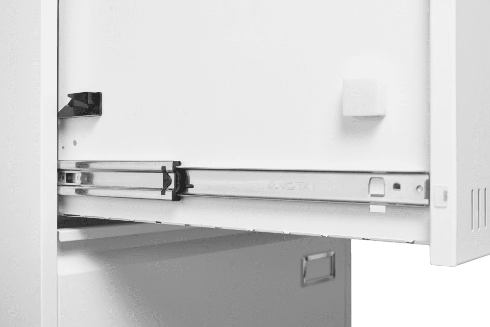2 Drawer Lateral File Cabinet, Lateral Metal Filing Cabinet with Lock and 2 Foldable Keys, File Cabinet for Home Office, Anti-Tip 3 Storage Drawers for Letter/Legal/A4/F4 Size, White