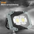 thumbnail image 2 of LINLIN Rechargeable Floodlight, 2 Pack 30W LED Rechargeable Work Light Outdoor Floodlight Camping Lights with USB Waterproof for Outdoor Camping Travel Fishing Safety Lights, 2 of 9