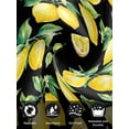 thumbnail image 7 of Lemon Black Cloth Napkins Set of 6 Reusable Dinner Napkins, Country Fruit Watercolor Farmhouse Plant Cocktail Napkin Washable Table Napkins for Wedding/Holiday Party/Baby Shower 20"x20", 7 of 7