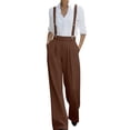thumbnail image 2 of Endives Jumpsuits For Women Casual Spring Outfits Comfy Dressy Suit Pant Trendy Overalls Jumpers Fashion Clothes 2026 S-5XL Brown, 2 of 4
