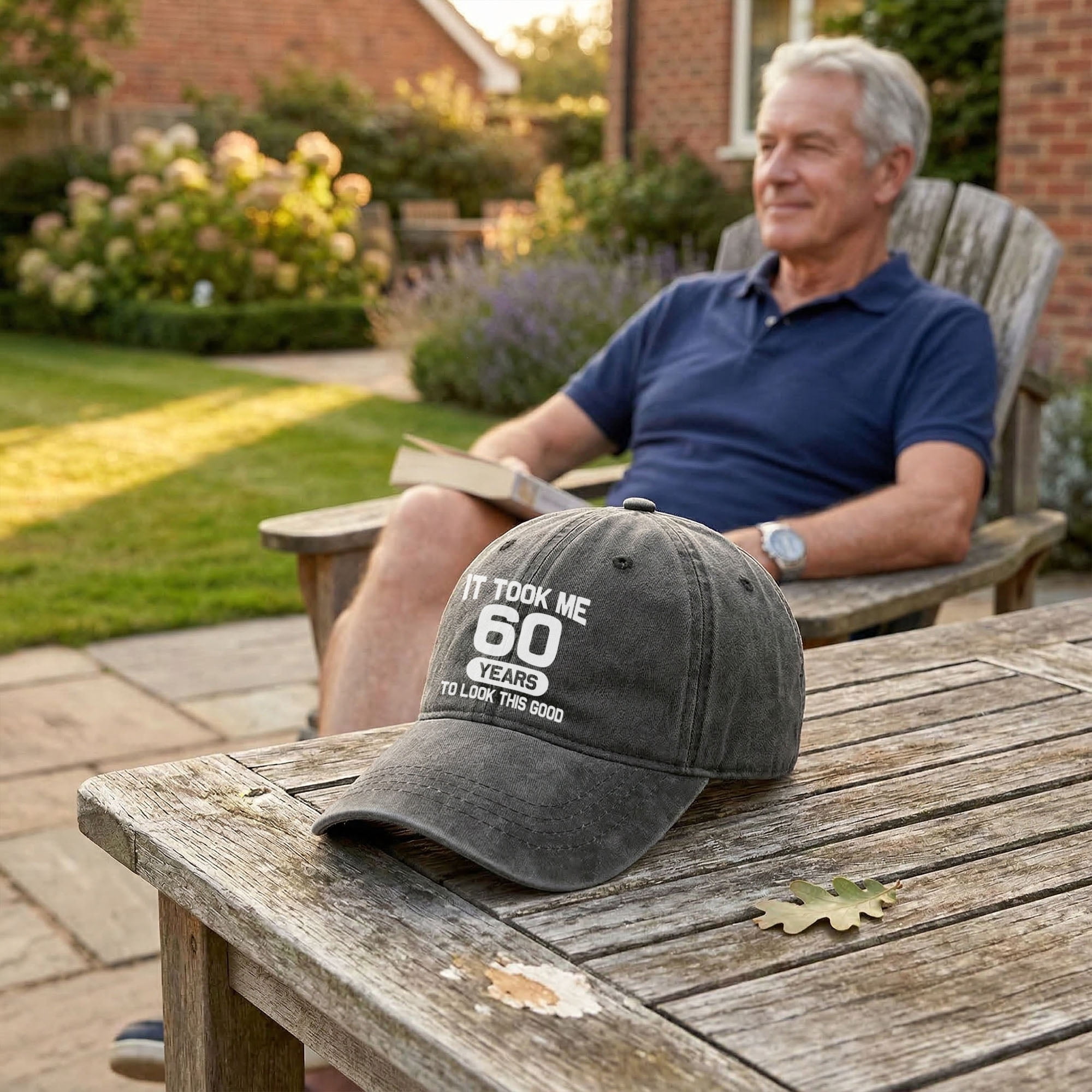Father's Day Gift 60th Birthday Gifts for Men Women 60 Year Old Gifts Decorations Took Me 60 Years to Look This Good Washed Cotton Hat
