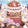 thumbnail image 3 of Pink Farm Animals Birthday Decorations for Girls Farmhouse Floral Theme Happy Birthday Banner Cow Pig Donkey Balloons Hanging Swirls Cake Cupcake Toppers for Kids Barnyard Theme Bday Party Supplies, 3 of 7