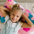 thumbnail image 4 of Wildkin Pillow Lounger for girls, Features Separate Pillow Pockets with Envelope Closure, Vibrant, Playful Patterns (Llamas and Cactus Pink), 4 of 7