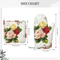 thumbnail image 4 of Disketp Vintage Bike Flower Butterfly Oven Mitts And Potholders Bbq Gloves-Oven Mitts And Pot Holders With Recycled Infill Silicone Non-Slip Cooking Gloves For Cooking Baking Grilling, 4 of 9