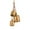 A4#, variant on 3 Count Christmas Bells with Jute Rope, Large Rustic Metal Bell Christmas Gift, Christmas Hanging Decoration, Brass Handicrafts Cow Bells
