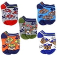 thumbnail image 2 of Nickelodeon Little Boy s PAW Patrol 5 Pack Character No Show Socks Grey Orange White Small Kids Shoe Size 7 10, 2 of 3
