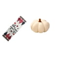 thumbnail image 1 of de mesa festivo de invierno y juego de almohada de calabaza para decoración navideña de , mantel reutilizable con de Navidad y c, 1 of 8