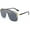 Black, variant on Unisex Adult Classic Siamese One Piece Sunglasses Rimless Stylish Retro Design for Men B2574