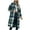 Green, variant on Brilliant Plus Size Clearance Womens Button Down Flannel Plaid Shirts Mid Long Casual Boyfriend Buffalo Pockets Shirt Jacket Shacket Brown XXXL