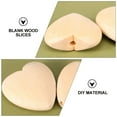 thumbnail image 3 of MLINS  20 Pcs DIY Supplies Blank Wood Slices Heart Design Decoration Craft Boxes with Lids, 3 of 8