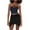 Black, variant on yillto Womens Lace Skirt Elastic Waist Tiered Ruffle Layer Flowy Cute Short Skirts Party Streetwear