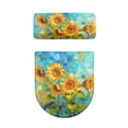 thumbnail image 5 of SEANATIVE Sunflower Toilet Lid Seat Cover and Toilet Tank Lid Cover Set of 2 Pack Toilet Cover Set for Bathroom Decorations Washable Toilet Tank Replacement Machine Wash, 5 of 7