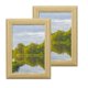 thumbnail image 1 of 2 Pcs Marcos de Fotos de Madera, Marco de Foto de 4 x 5 Pulgadas, Exhibiciones de Fotos con Panel de Vidrio para Exhibición en Mesa o Pared, Beige Natural, 1 of 7