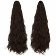 thumbnail image 3 of LELINTA Ponytail Extension Min Claw Clip 18" 24" Curly Synthetic Clip in Claw Ponytail Hair Extension Synthetic Hairpiece with a jaw/Claw Clip, 3 of 8