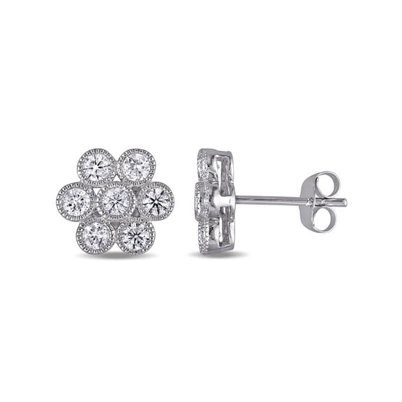 Everly Women's Diamond and 14k White Gold Earrings