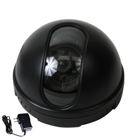 VideoSecu Dome Security Camera CCD DSP 3.6mm Wide Angle Lens for CCTV DVR Home Surveillance System w/ Power Supply