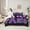 Black Purple, variant on Homewish Fashion Eiffel Tower Teens Twin Bedding Sets 7-Piece, Modern Zebra Cheetah Print Bedding Comforter Set, Chic Cyan Polkadots Reversible Sheet Sets, Lightweight Room Decor