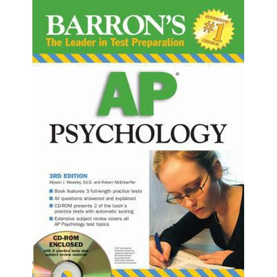 Pre-Owned Barron's AP Psychology (Book & CD-ROM) (Paperback) 0764193244 9780764193248