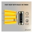 thumbnail image 6 of Glow Series 4-Bar Wall Mounted Electric Bathroom Towel Warmer Rack in Brushed Nickel Finish Stainless Steel, 6 of 11