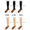 Beige, variant on Lohoms 3 Pairs Black Compression Socks XXL 20-30mmHg Graduated Support Unisex Sports Stockings