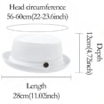 thumbnail image 3 of FKMJH Unisex Breathable Mesh Fedora Hat Summer Wide Brim Sun Beach Panama Hat Packable Lightweight Short Brim Adjustable Travel Hat Wine,One Size, 3 of 7