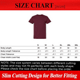 thumbnail image 2 of Gildan Men Light Cotton T-Shirt, Adult Crewneck Tee, 100% cotton Maroon Shirt, 3XL, 2 of 5