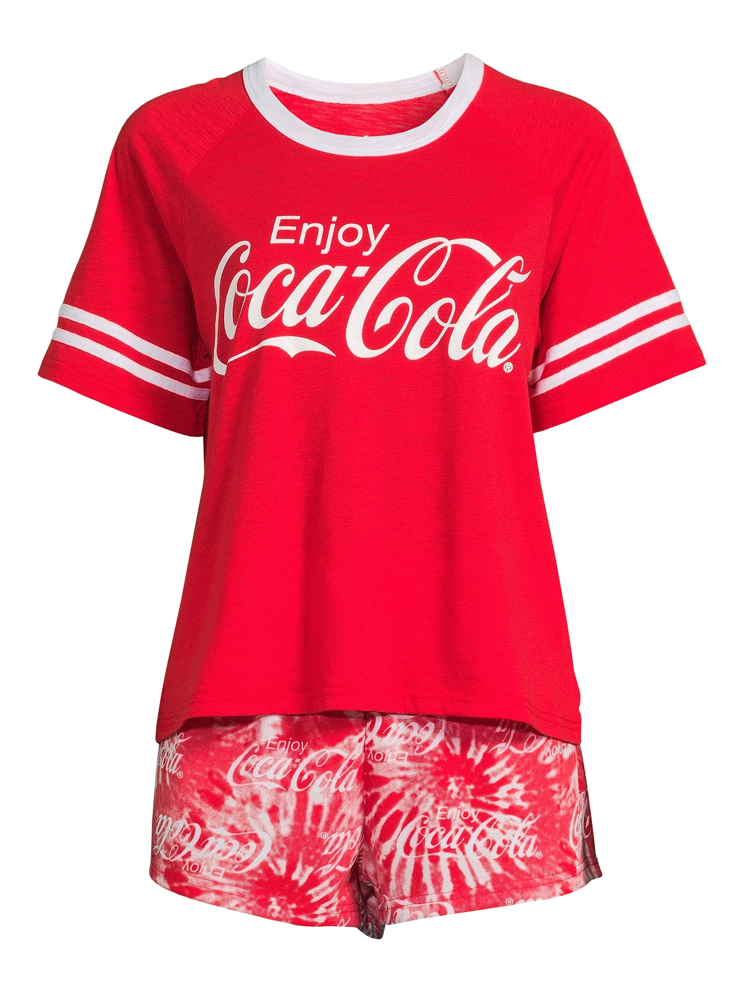 Tshirt & Shorts Womens Red Enjoy Coca-Cola Pajamas 