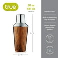 thumbnail image 4 of True Wood Pattern Cocktail Shaker, Party Drink Shaker, Home Bar Gifts, 20oz, 4 of 6