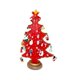 thumbnail image 1 of Mini árbol de Navidad de madera Juguete Decoración de escritorio con colgante Adorno de bricolaje para niños (rojo), 1 of 5