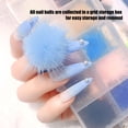 thumbnail image 4 of Linda Bola De Piel De Visón Polar Suave Extraíble 3D Uñas Pelo Esponjoso Colorido Diy Juego De Bolas De Hojaldre Magnéticas Con Base Extraíble Para Fiesta En Casa Al Aire Libre Guardurnaity CE003174-02, 4 of 6