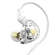 thumbnail image 2 of Inteprter Auriculares con cable portátiles de 1,2 m, Cable de fibra colorido, auriculares HiFi para escuchar música, ver vídeos, ver llamadas de voz, Cables de audio/vídeo Blanco, 2 of 6