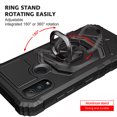 thumbnail image 3 of For Kyocera DuraSport 5G / UW Case Shockproof Ring Stand Phone Cover with Tempered Glass Screen Protector - Black, 3 of 5