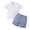 1-White3005, variant on Tiijoy Boys Clothes Outfits Summer Short Sleeve Polo Shirt Tops Shorts 2Pc Set, Sizes 1-6